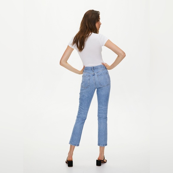 AGOLDE Riley High Rise Straight Crop in
Blur from Revolve - Picture 5 of 12